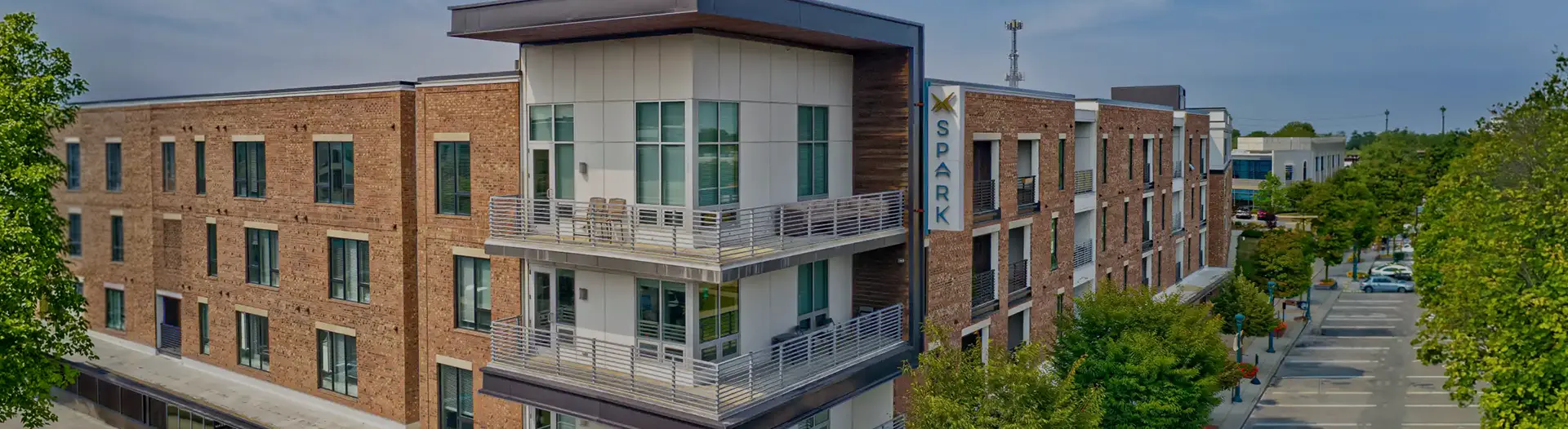 exterior of The Spark Apartments